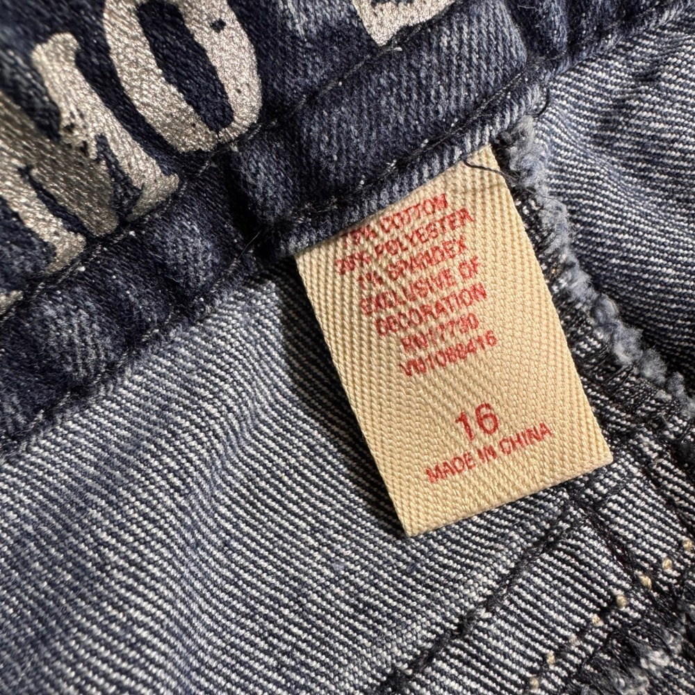 Mossimo Supply Co TEEN Bootcut Jeans Size 16 Medium Wash Embroidered Pockets - Picture 5 of 13